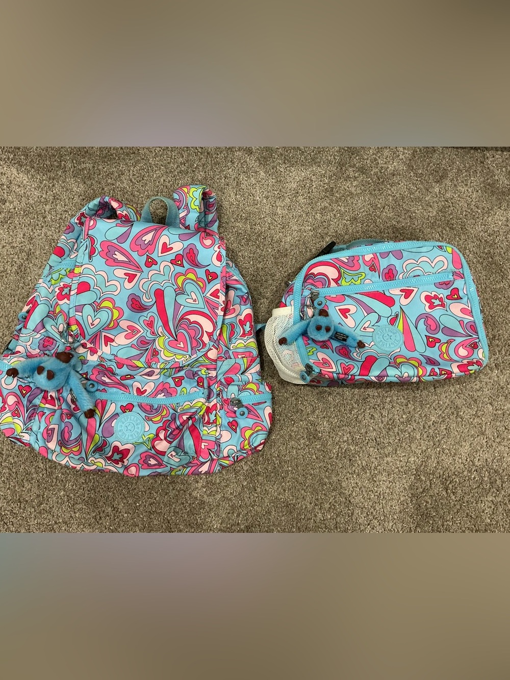 Kipling Seoul Backpack and a matching insulated lunch bag